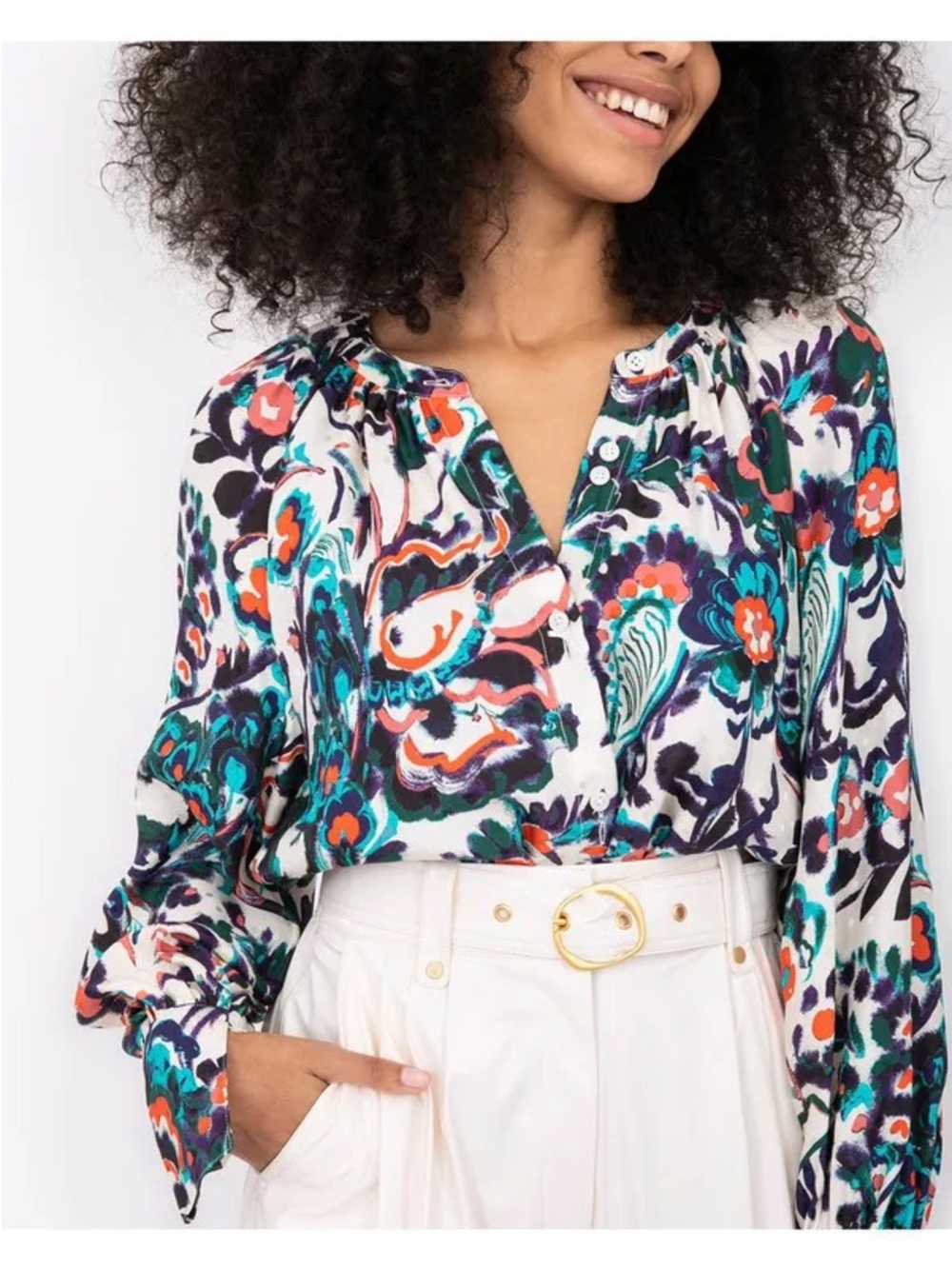 Tanya Taylor Charlene top blouse size M